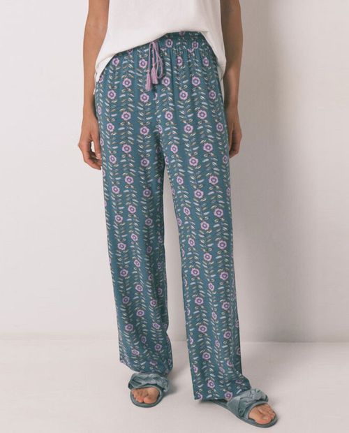 Pantalón de pijama Women Secret estampado de cintura alta para mujer