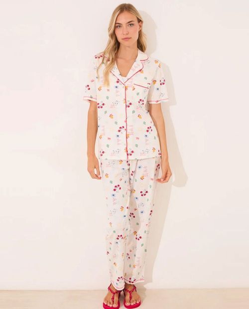 Pijama con pantalón Women Secret estampada para mujer