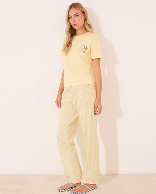 Pijama con pantalón Women Secret estampada de Snoopy para mujer