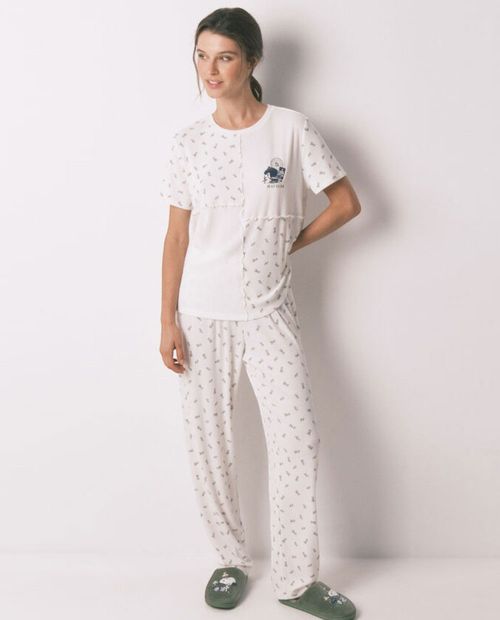 Pijama con pantalón Women Secret estampada de Mafalda para mujer