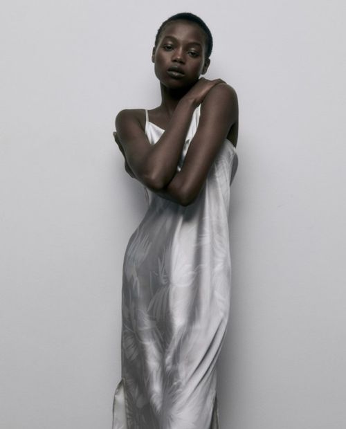 Camisón Sfera estampado de tirantes para mujer