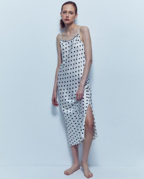 Camisón Sfera con puntos de tirantes para mujer