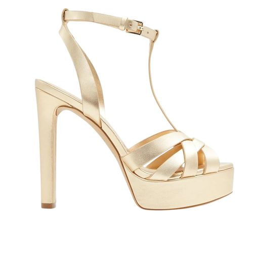 Sandalia de tacon alto Aldo borneolaan color dorado para mujer