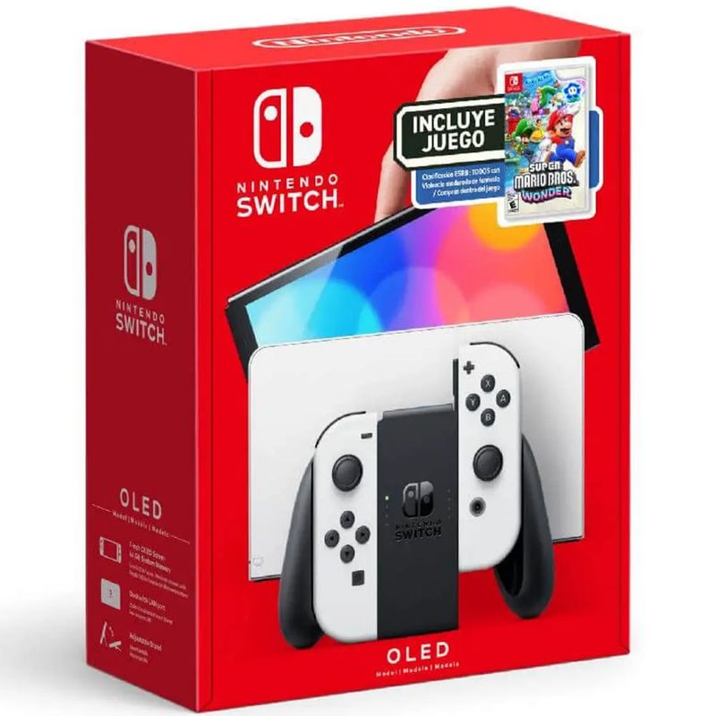 Combo Nintendo Switch OLED 64GB + Super Mario Wonder - Siman Costa