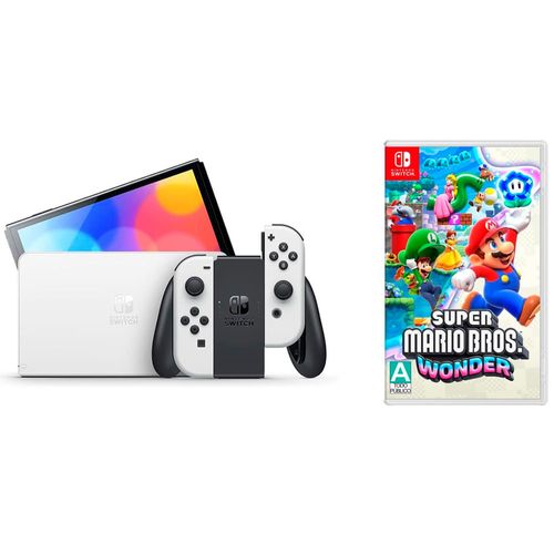 Combo Nintendo Switch OLED 64GB + Super Mario Wonder