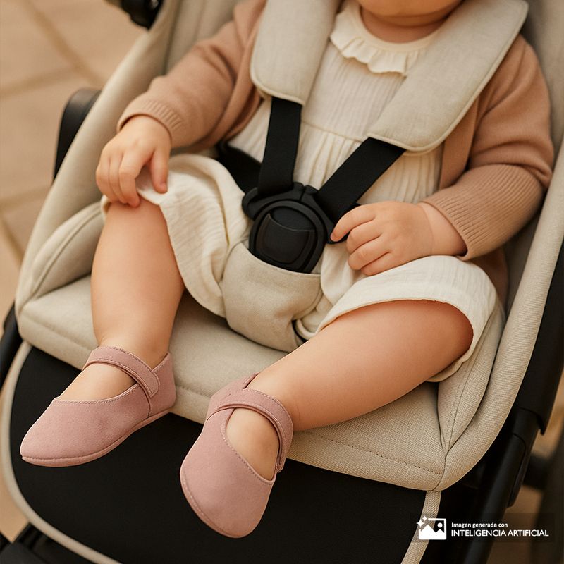 Zapato primeros pasos ballerina Sfera rosado de bebé niña Siman