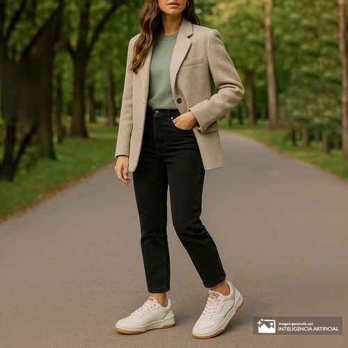 Zapato casual Everlast color blanco para mujer