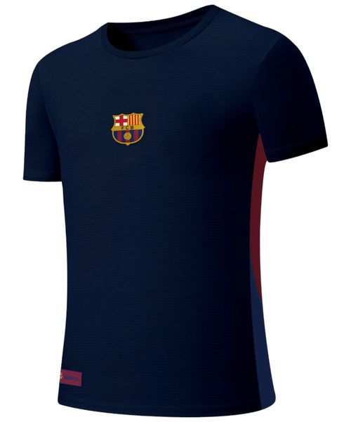 Camiseta deportiva FC Barcelona warm up navy color blocking para hombre