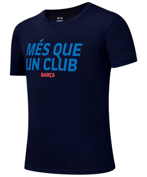 Camiseta deportiva FC Barcelona regular navy estampada para hombre