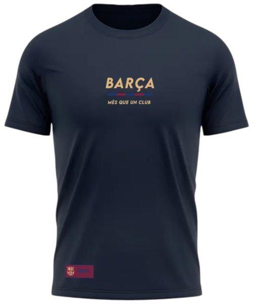 Camiseta deportiva FC Barcelona navy estampada para hombre
