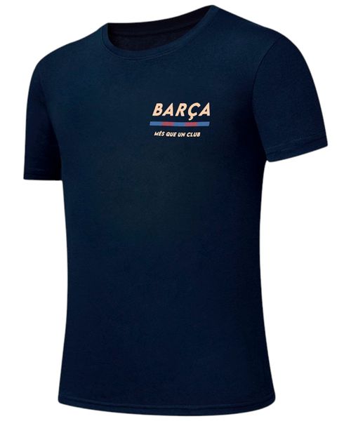 Camiseta deportiva FC Barcelona navy estampada para hombre