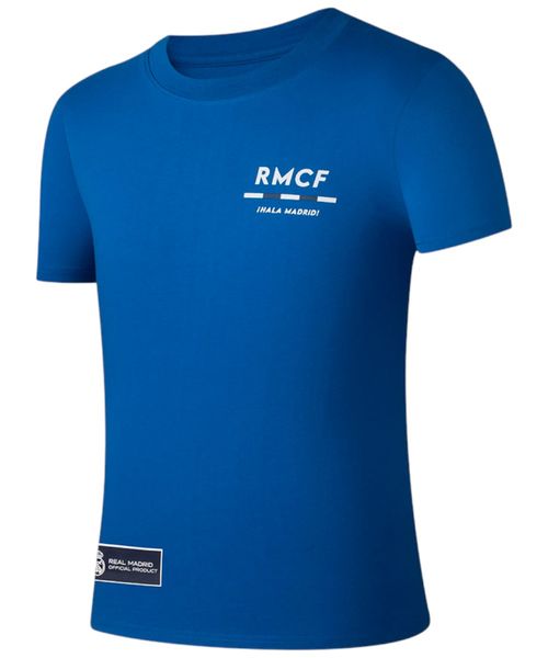 Camiseta deportiva Real Madrid azul estampada para hombre