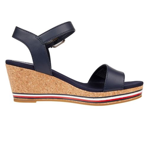 Sandalia casual Tommy Hilfiger Corporate color azul para mujer