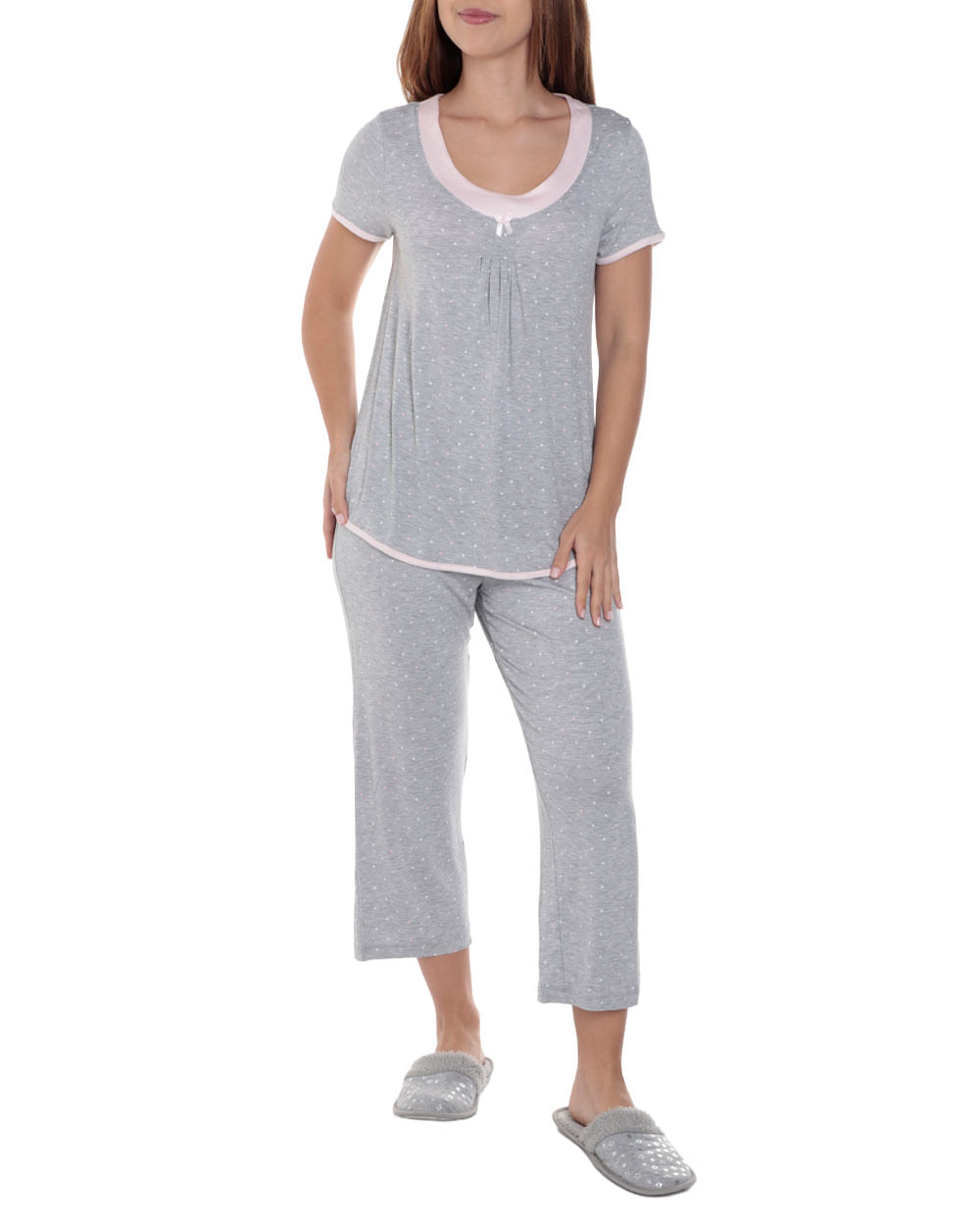 Pijama con pantalón Rene Rofe con puntos para mujer - Siman El Salvador
