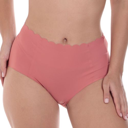 Hípster Accente rosado de cintura alta para mujer