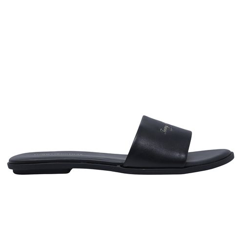 Sandalia casual Tommy Hilfiger color negro para mujer