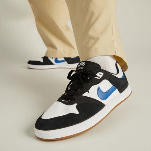 Zapato Nike SB Alleyoop deportivo casual blanco/negro para hombre