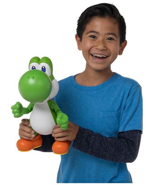 Super Mario figura interactiva Yoshi "let's go" 30 cm articulada