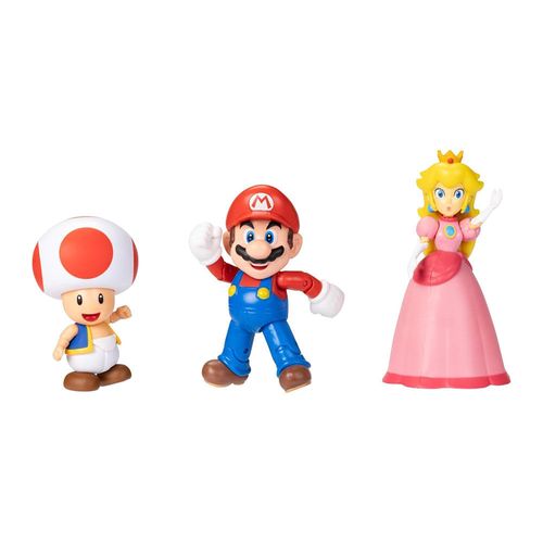 Super Mario set de 3 figuras Mario y amigos