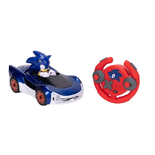 Sonic The Hedgehog carro a radio control con luz 360°