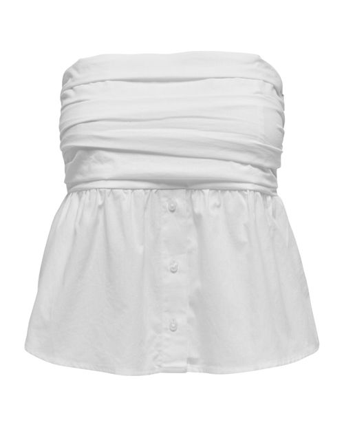 Blusa Only crop top strapless para mujer