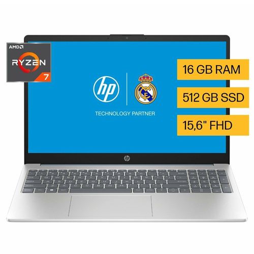 Laptop HP Notebook 15-FC0272LA Ryzen 7-7730U 16GB RAM 512GB SSD Windows 11 15.6" (39.62 cm)