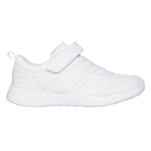 Zapato deportivo casual Skechers blanco para niña