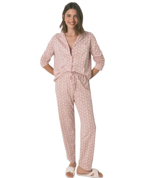 Pijama con pantalón Women Secret estampada para mujer