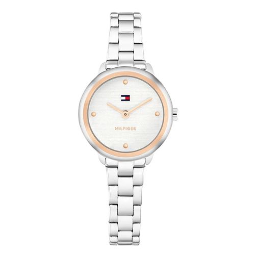 Reloj Tommy Hilfiger análogo Demi de acero inoxidable en plateado para mujer