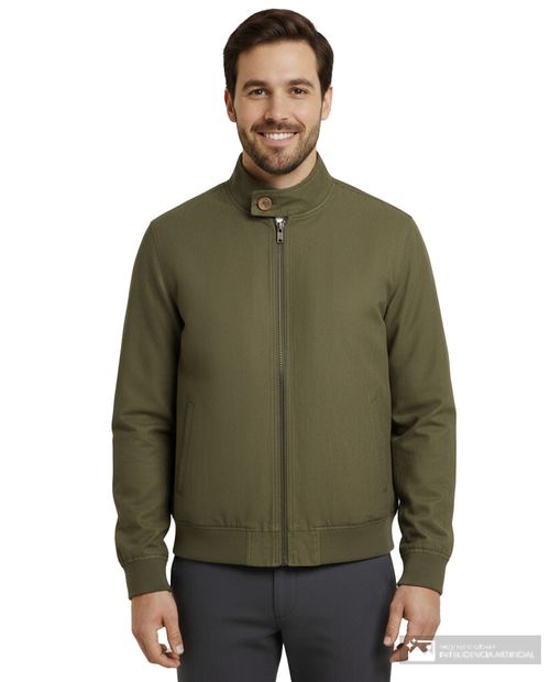 Chaqueta bomber PuroEGO verde olivo heather para hombre