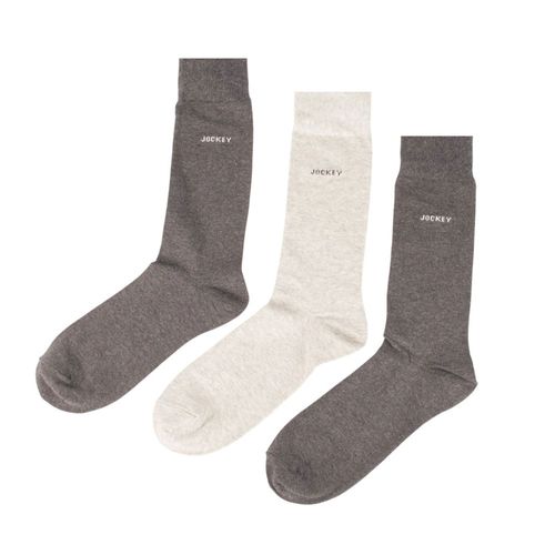Pack de 3 pares de calcetines crew Jockey multicolor heather para hombre
