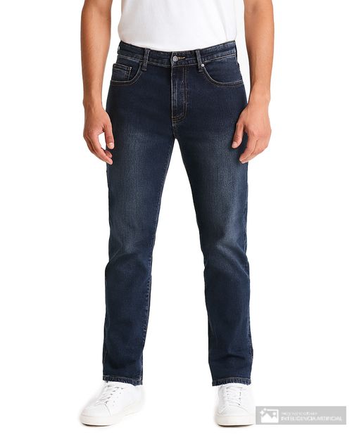 Jeans Oscar de la Renta classic fit azul oscuro denim lavado para hombre