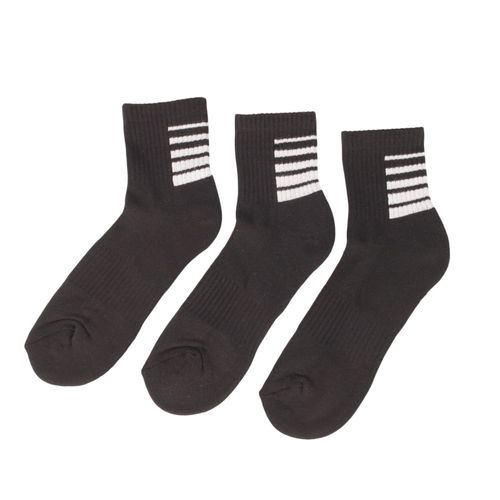 Pack de 3 pares de calcetines ankle Jockey negros para hombre