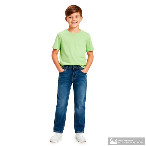 Jeans Levi's loose taper azul oscuro denim lavado para niño