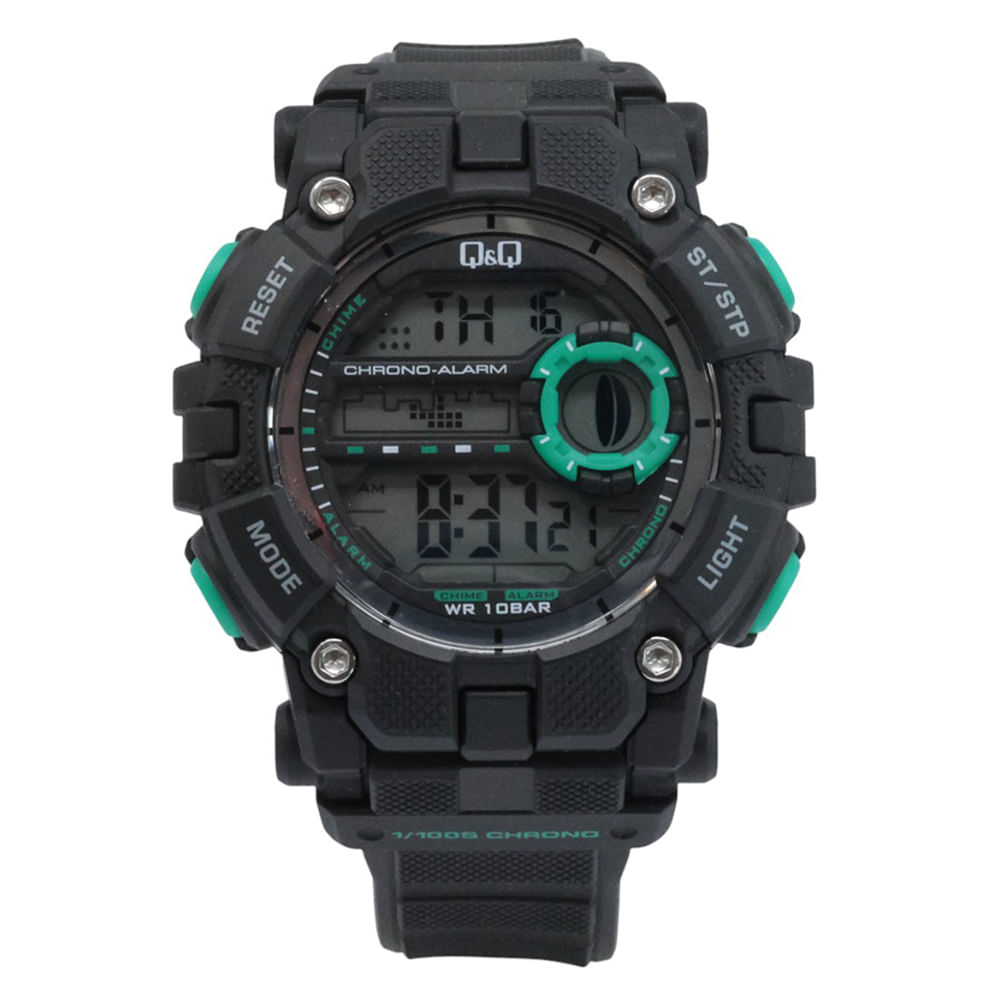 Reloj Q&Q digital de resina color negro para hombre - Siman Costa Rica