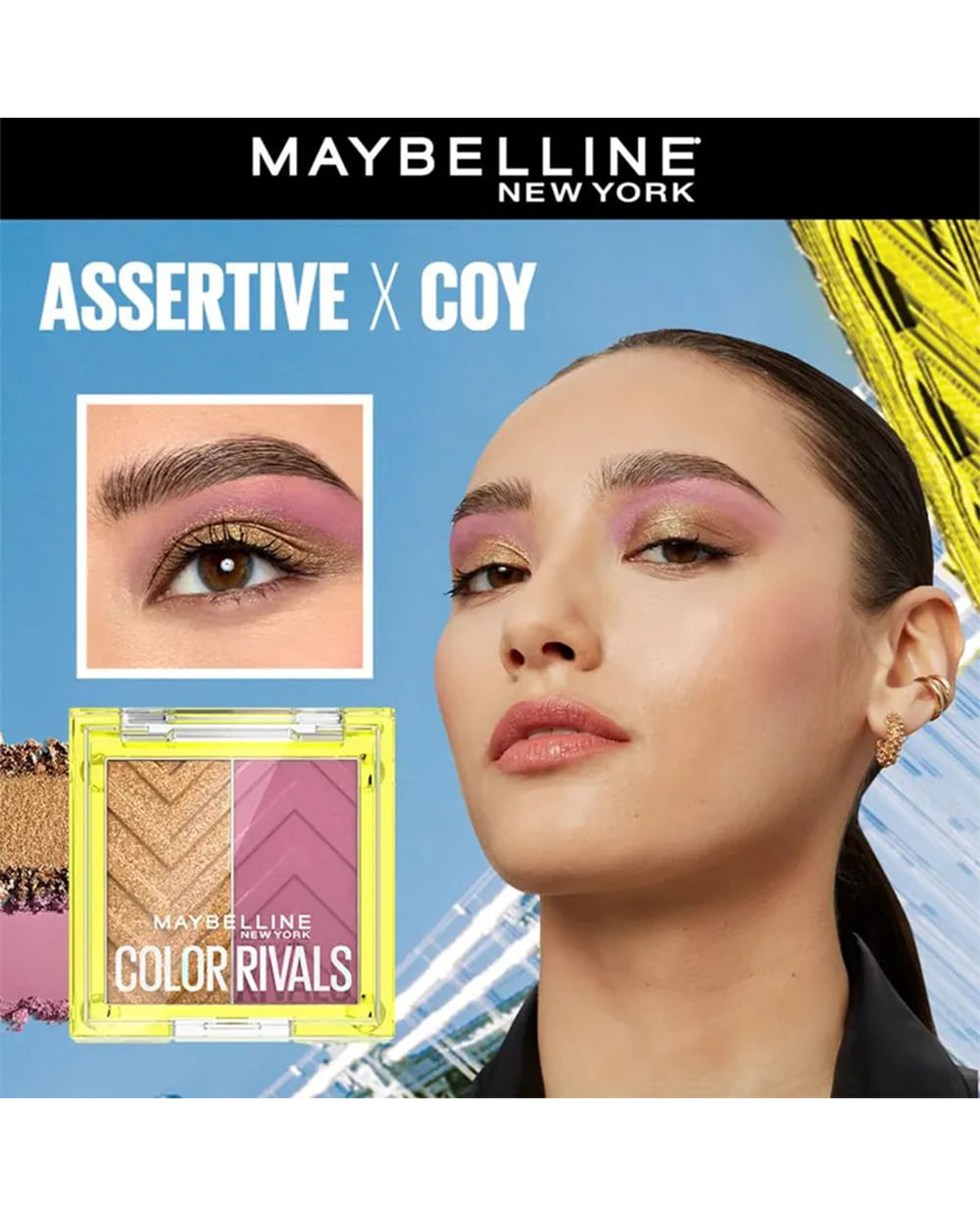 Paleta de Sombras de Ojos Color Rivals Shadow Longwear Duo - Assertive ...