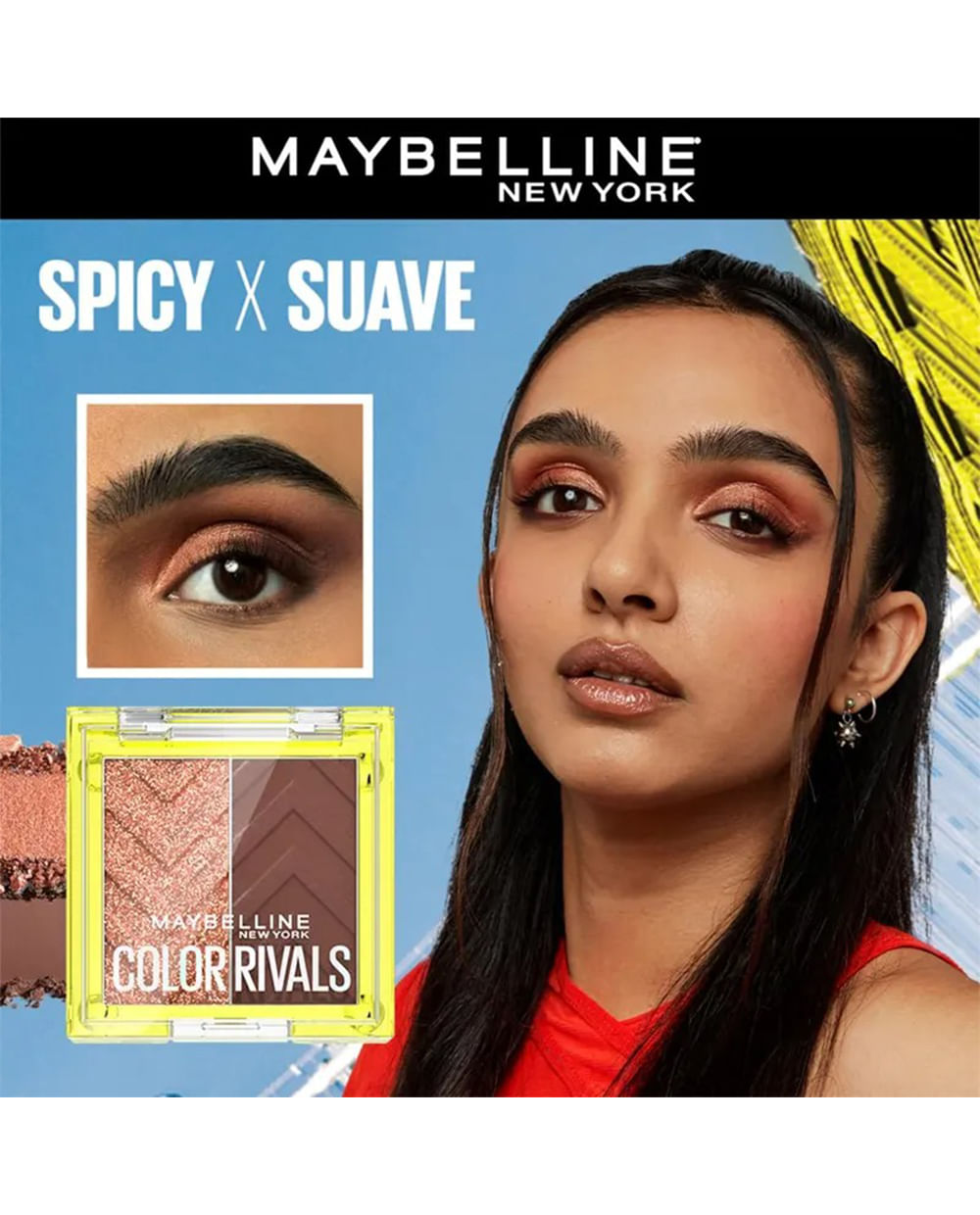 Paleta de Sombras de Ojos Color Rivals Shadow Longwear Duo - Spicy x Suave