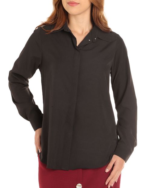 Blusa Marcella camisera manga larga para mujer