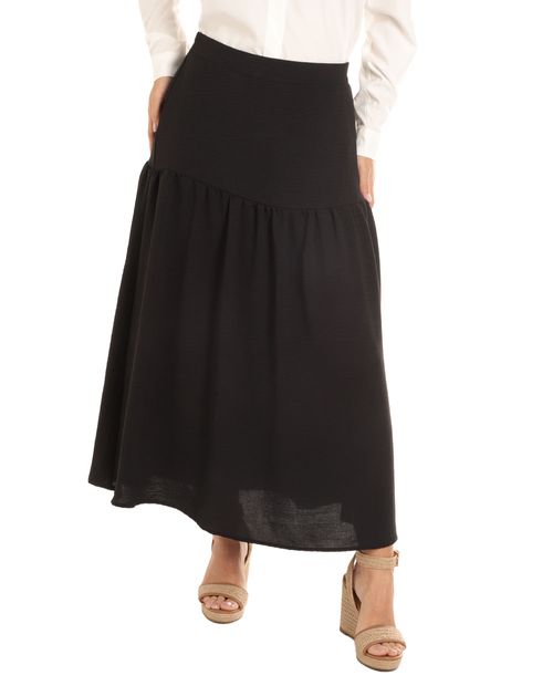 Falda Marcella maxi de cintura alta para mujer