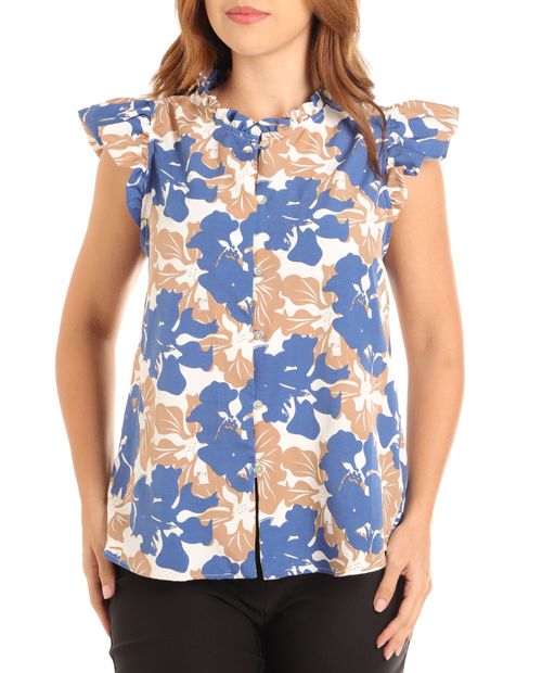 Blusa Marcella formal manga corta para mujer