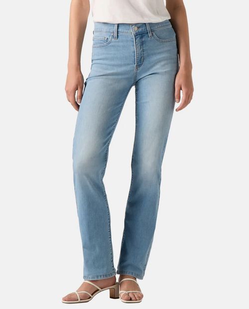 Jeans Levi's 314 straight celeste de cintura media para mujer