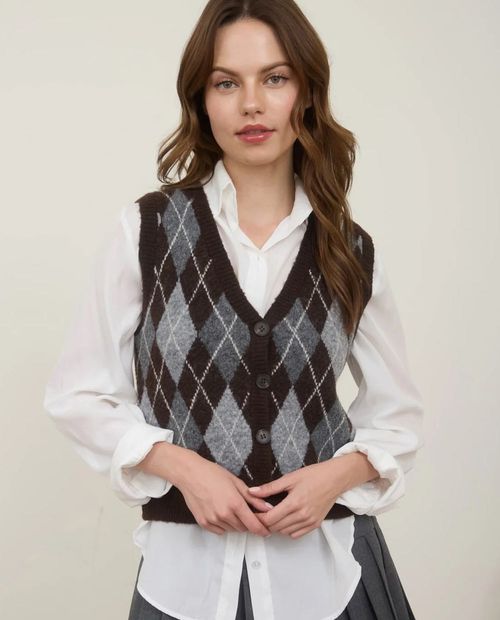 Blusa Mine sweatshirt estampada sin mangas para mujer
