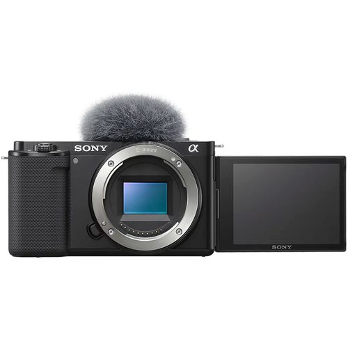 Camara digital Sony Alpha ZV-E10K con lente zoom intercambiable para vloggers