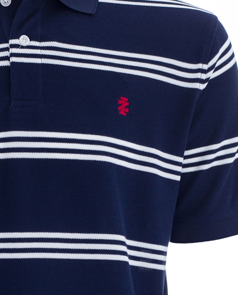 Camisa Polo Izod Blanca Rayada Para Hombre - Siman Caragua