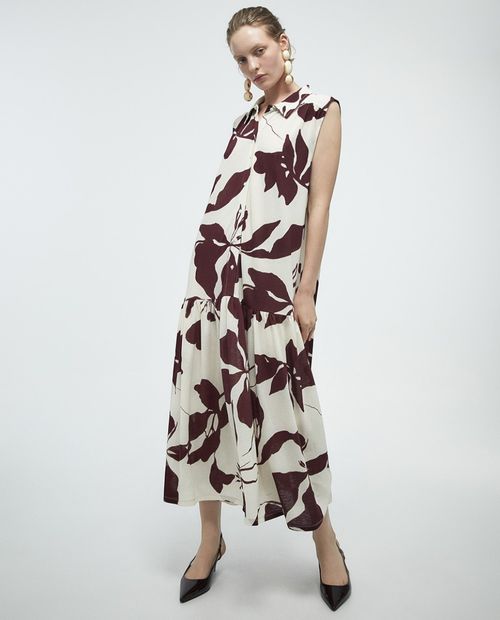 Vestido Sfera shirt dress estampado sin mangas para mujer