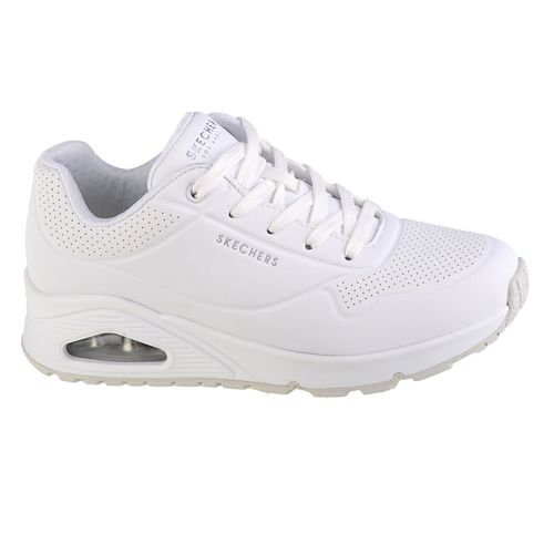 Zapato casual Skechers street color blanco para mujer