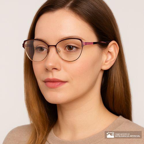 Aro completo cateye Elizabeth Arden de metal para mujer