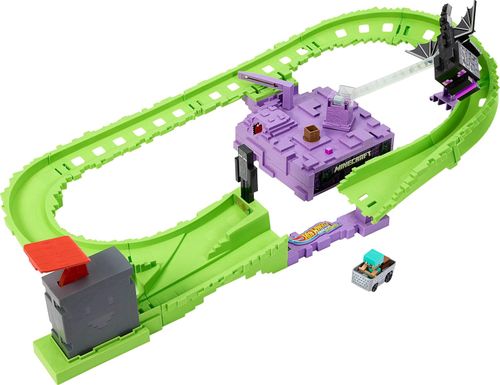 Hot Wheels Racerverse pista de juguete Minecraft