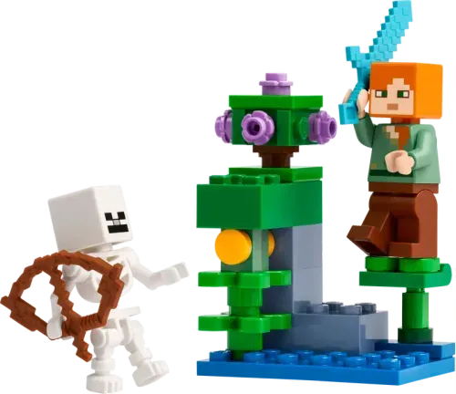 Lego Minecraft duelo en la cueva frondosa 40 piezas