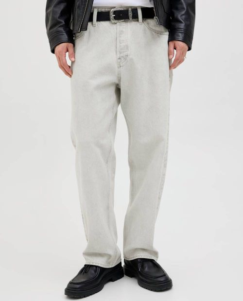 Jeans Jack & Jones baggy fit gris claro denim para hombre